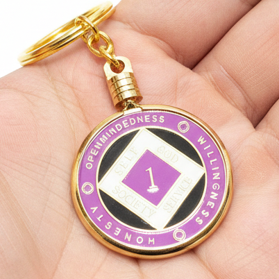 mhkt- Key Chain Medallion Holder w/ Chain