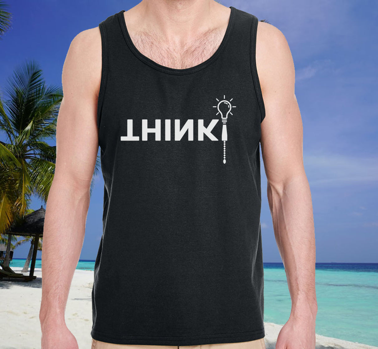aatt- AA Think Unisex Tank Tops