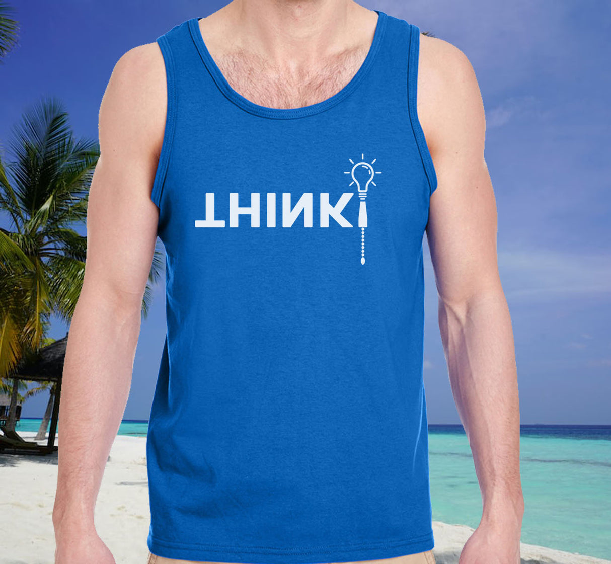 aatt- AA Think Unisex Tank Tops