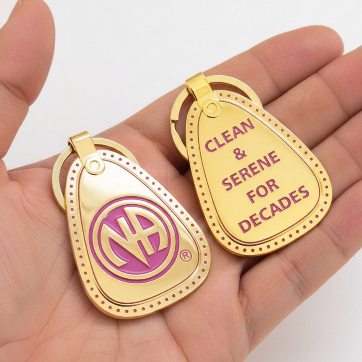 mkt- Metal Decades Clean Key Tag