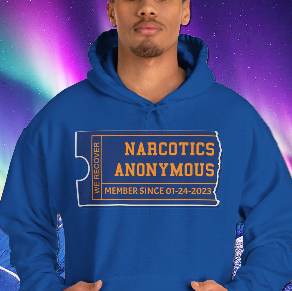 Custom NA Membership Ticket dtg Hoodie