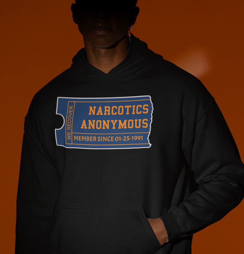 Custom NA Membership Ticket dtg Hoodie