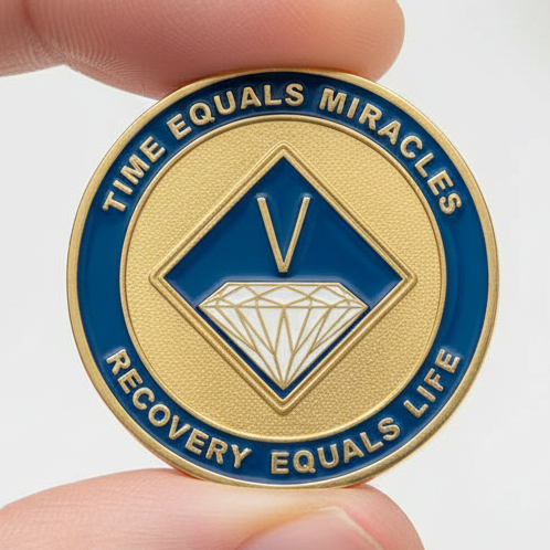 NA Recovery Medallion Blue & Gold