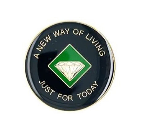 NA Recovery Medallion  Green & Black