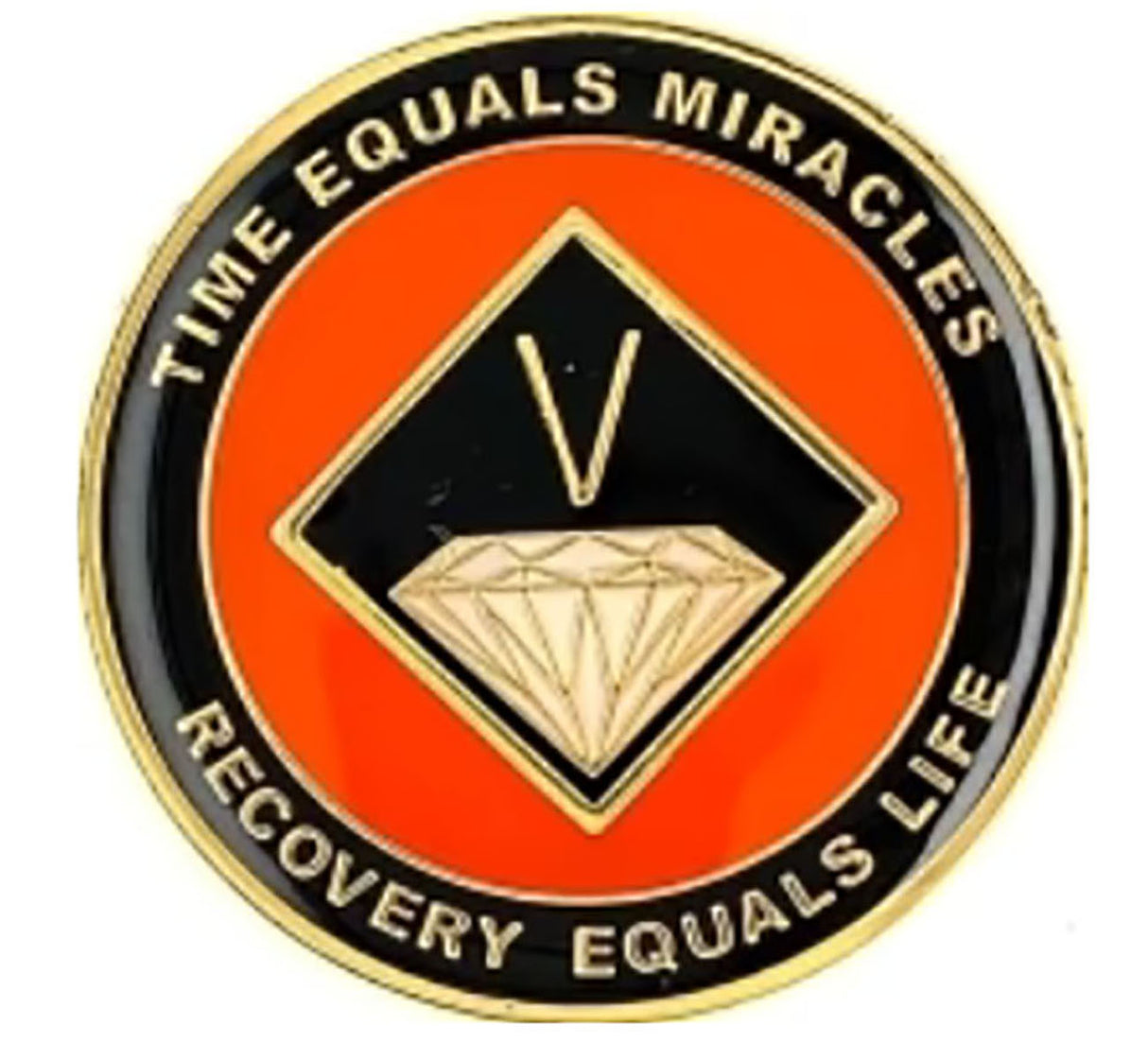 NA Recovery Medallion Orange & Black