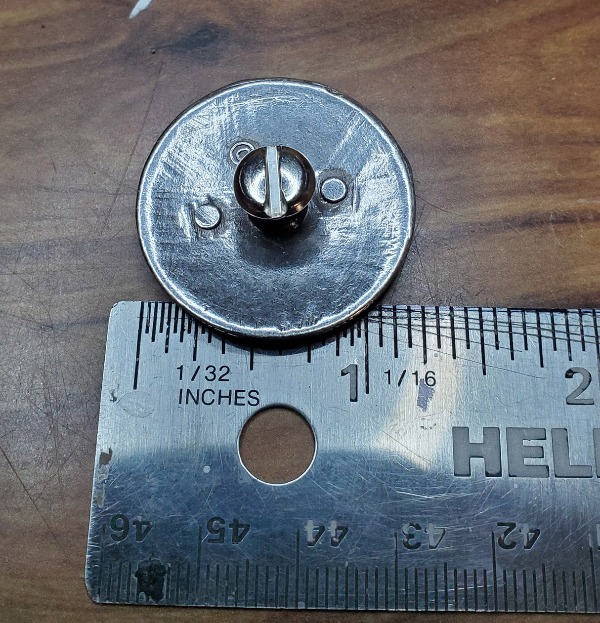 Antiqued Silver NA Metal Concho