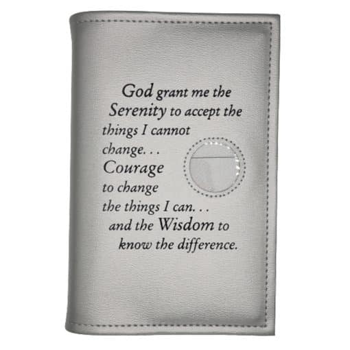 Cover-NA 6th Ed Single Basic Text Cover Serenity Prayer & Medallion Holder