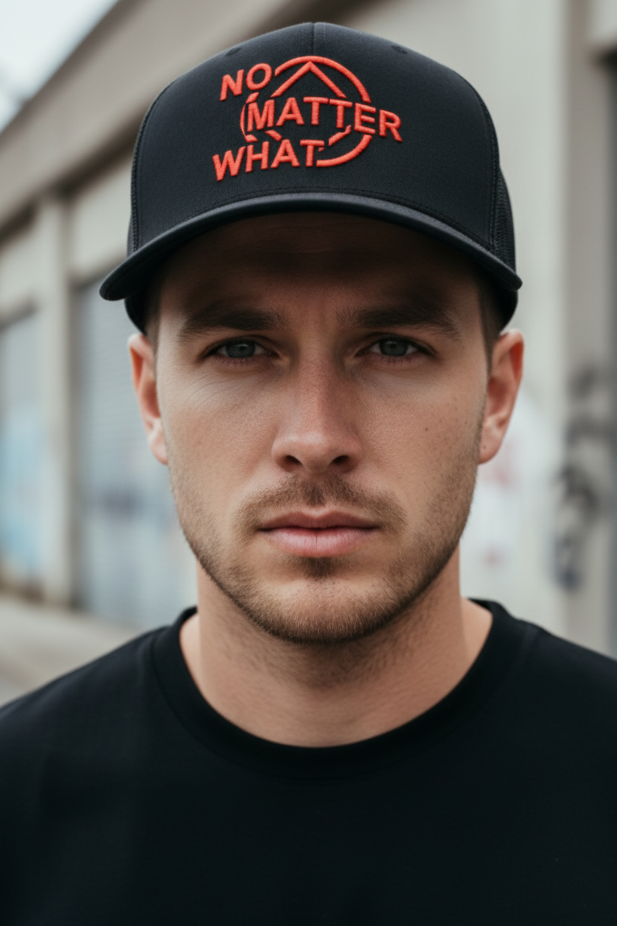 Trucker Cap - No Matter What Blk/Red