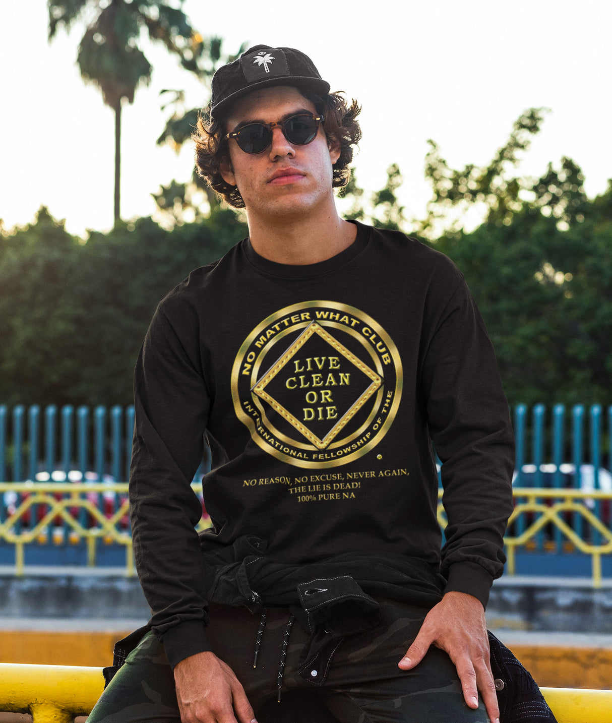 No Matter What Club Gold Long Sleeve dtg Tee