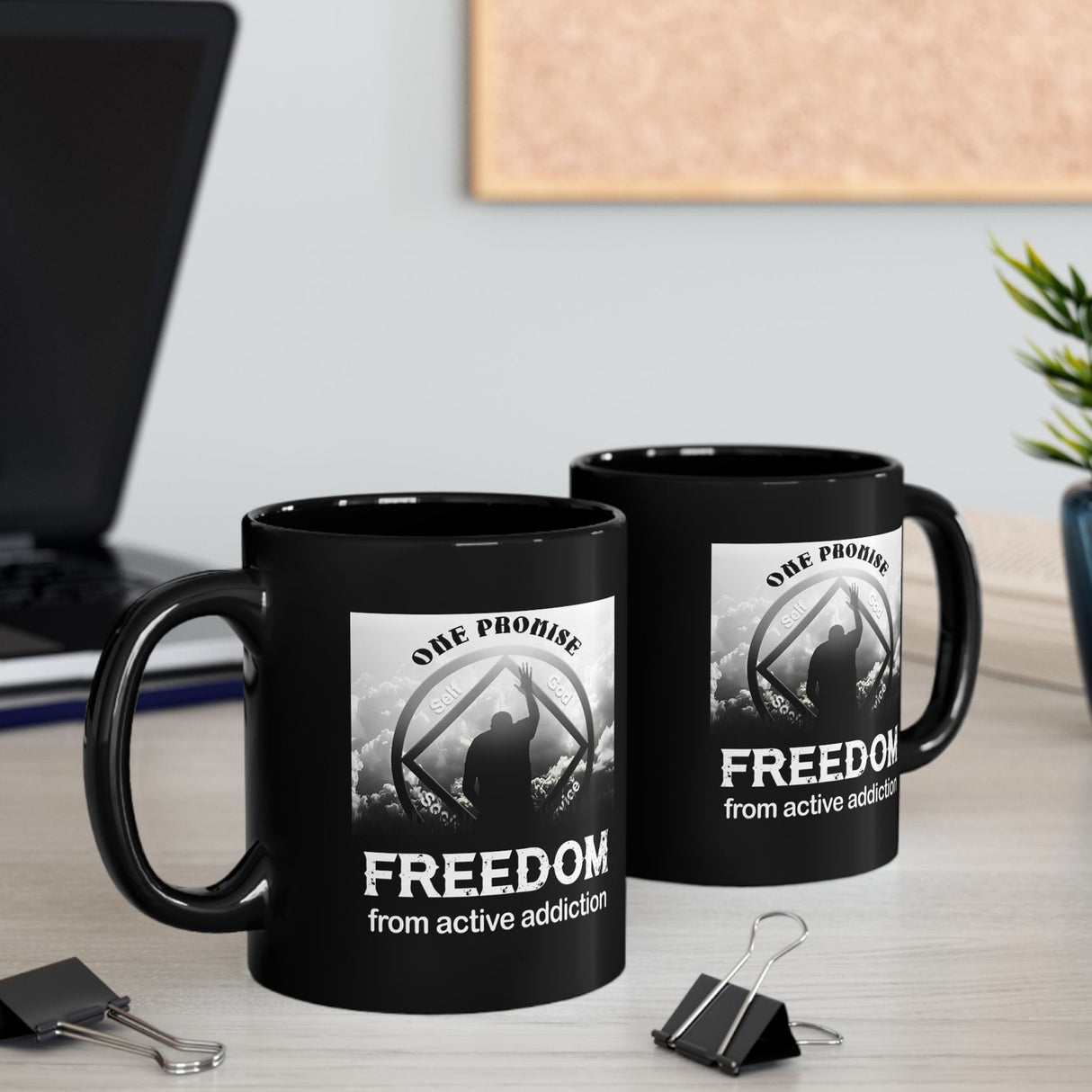One Promise Freedom 11oz Black Mug
