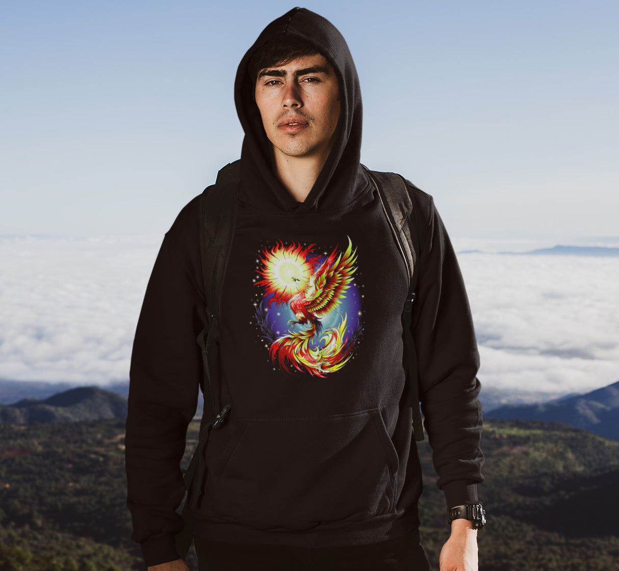Phoenix Rising V.2 dtg Hoodie