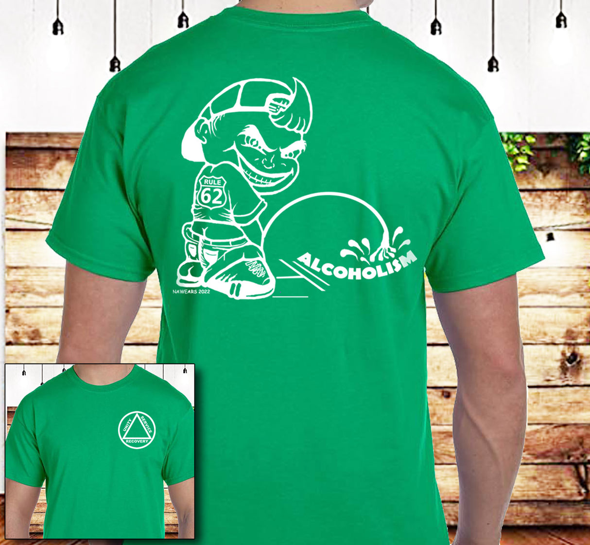 AA - Pissing On Alcoholism V.2 SS Tee