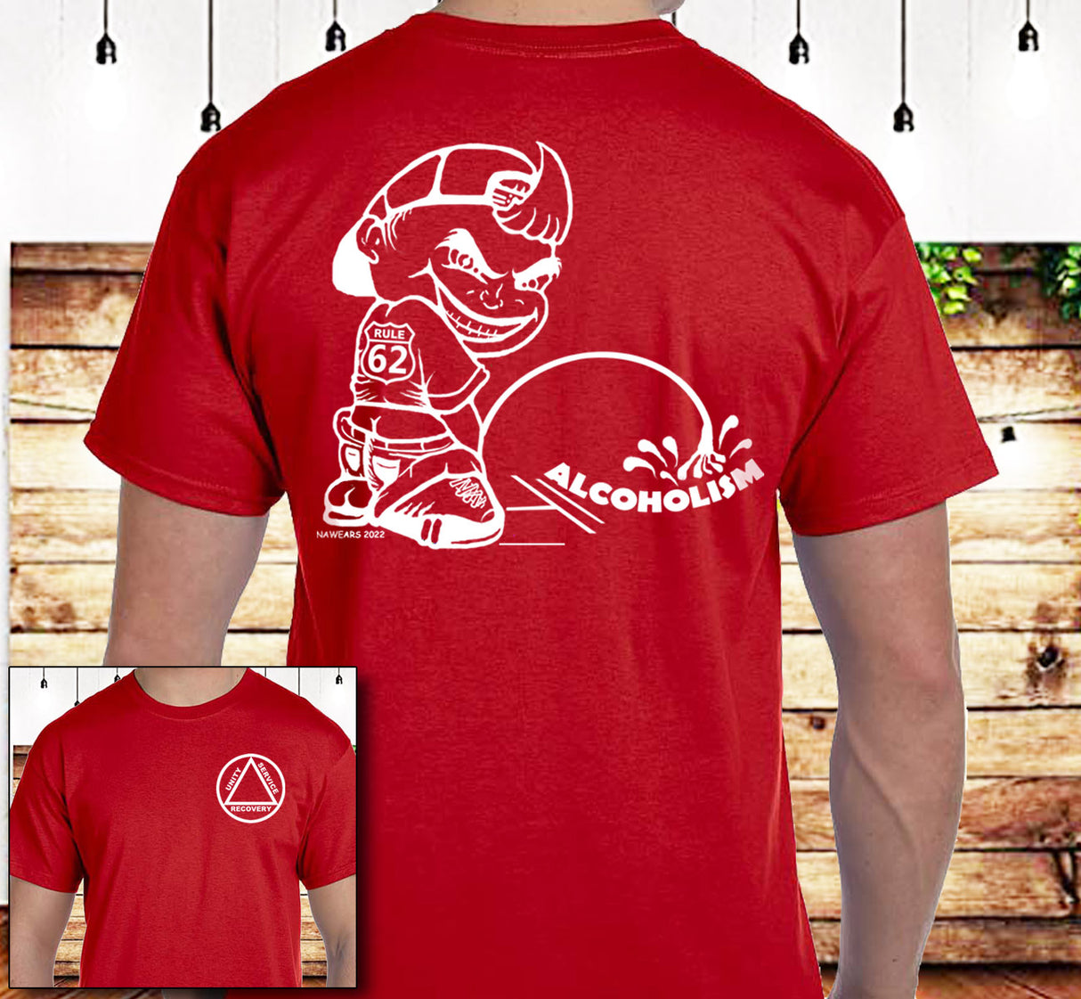 AA - Pissing On Alcoholism V.2 SS Tee