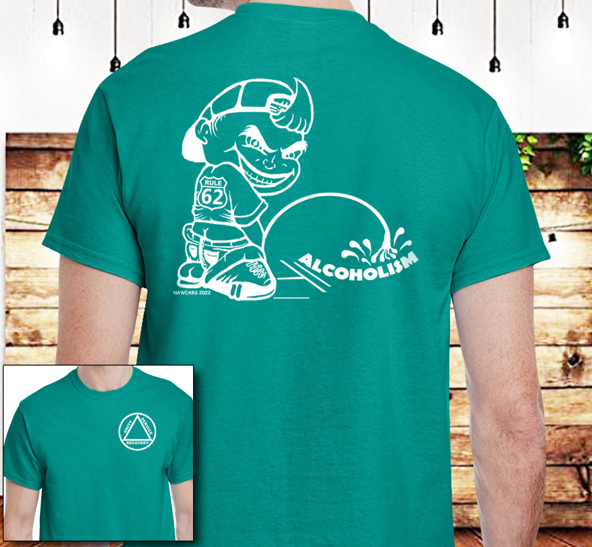 AA - Pissing On Alcoholism V.2 SS Tee