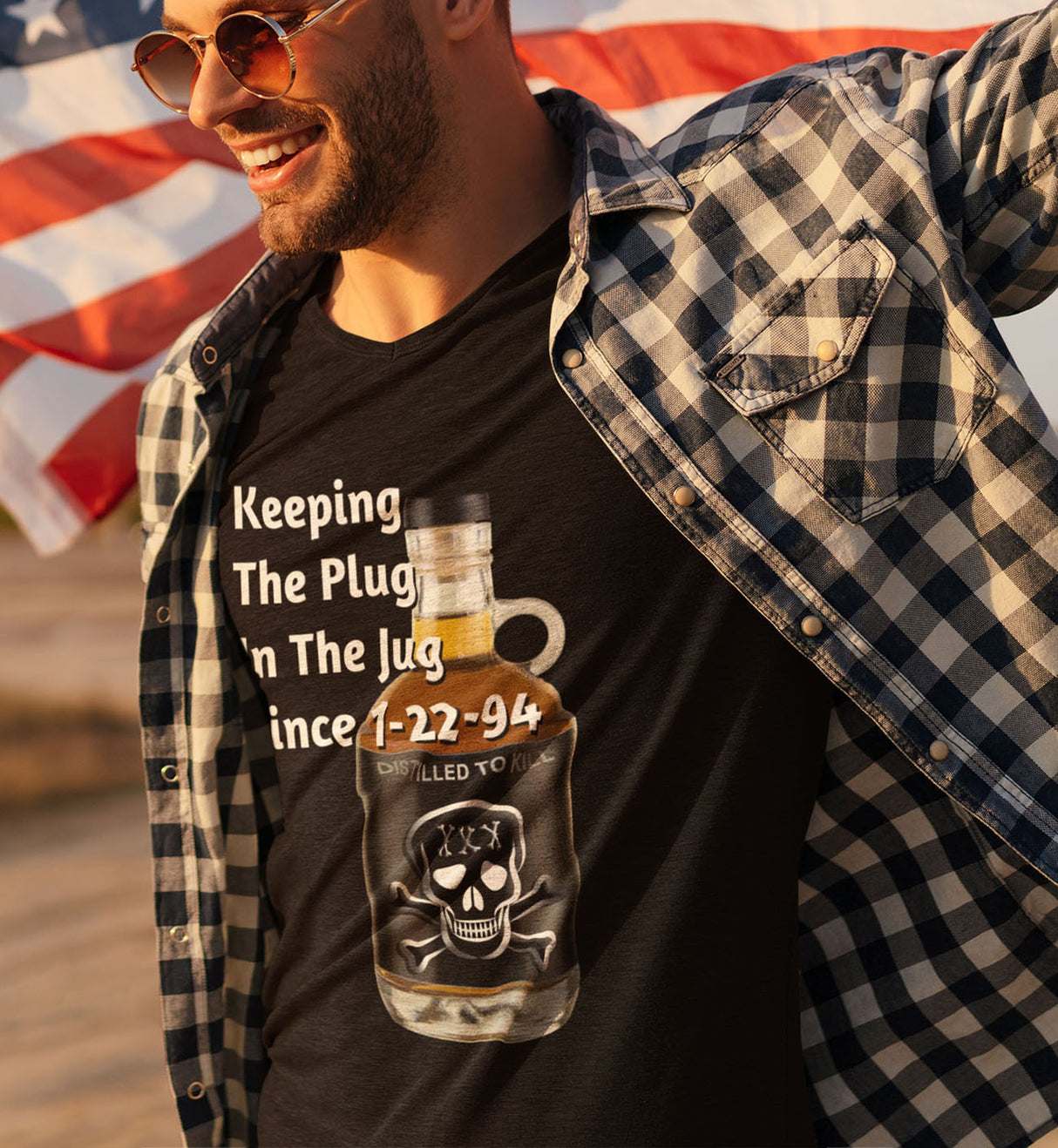 Customized AA Plug In Jug dtg Tee