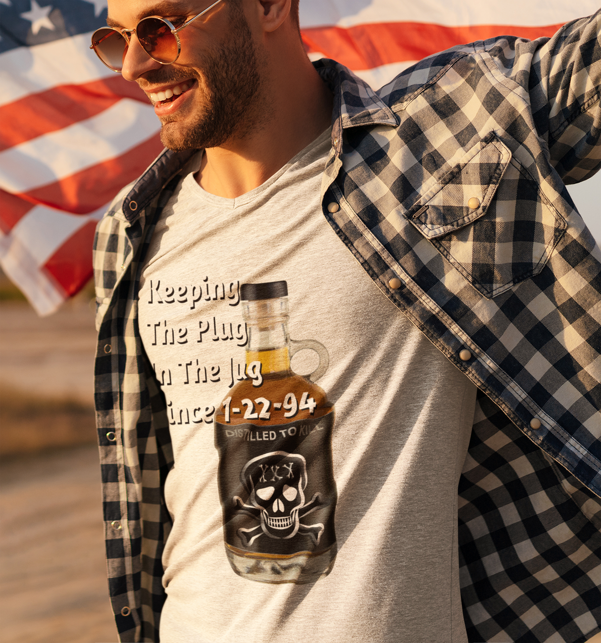 Customized AA Plug In Jug dtg Tee