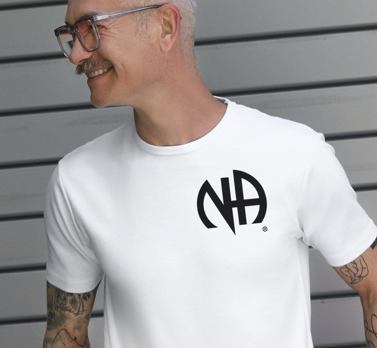 3" Small Black NA Symbol Tee