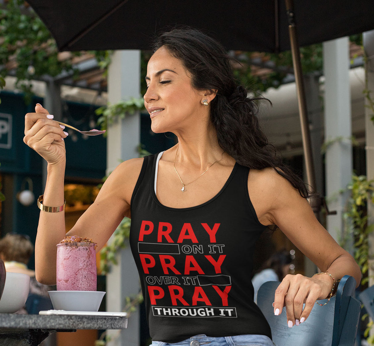 Pray Through It AA / NA Racerback Tank