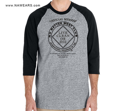 No Matter What Club 3/4 Sleeve Tee