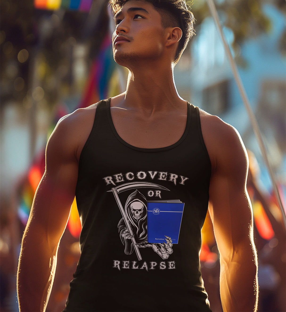 Recovery Or Relapse Reaper NA dtg Tank Top