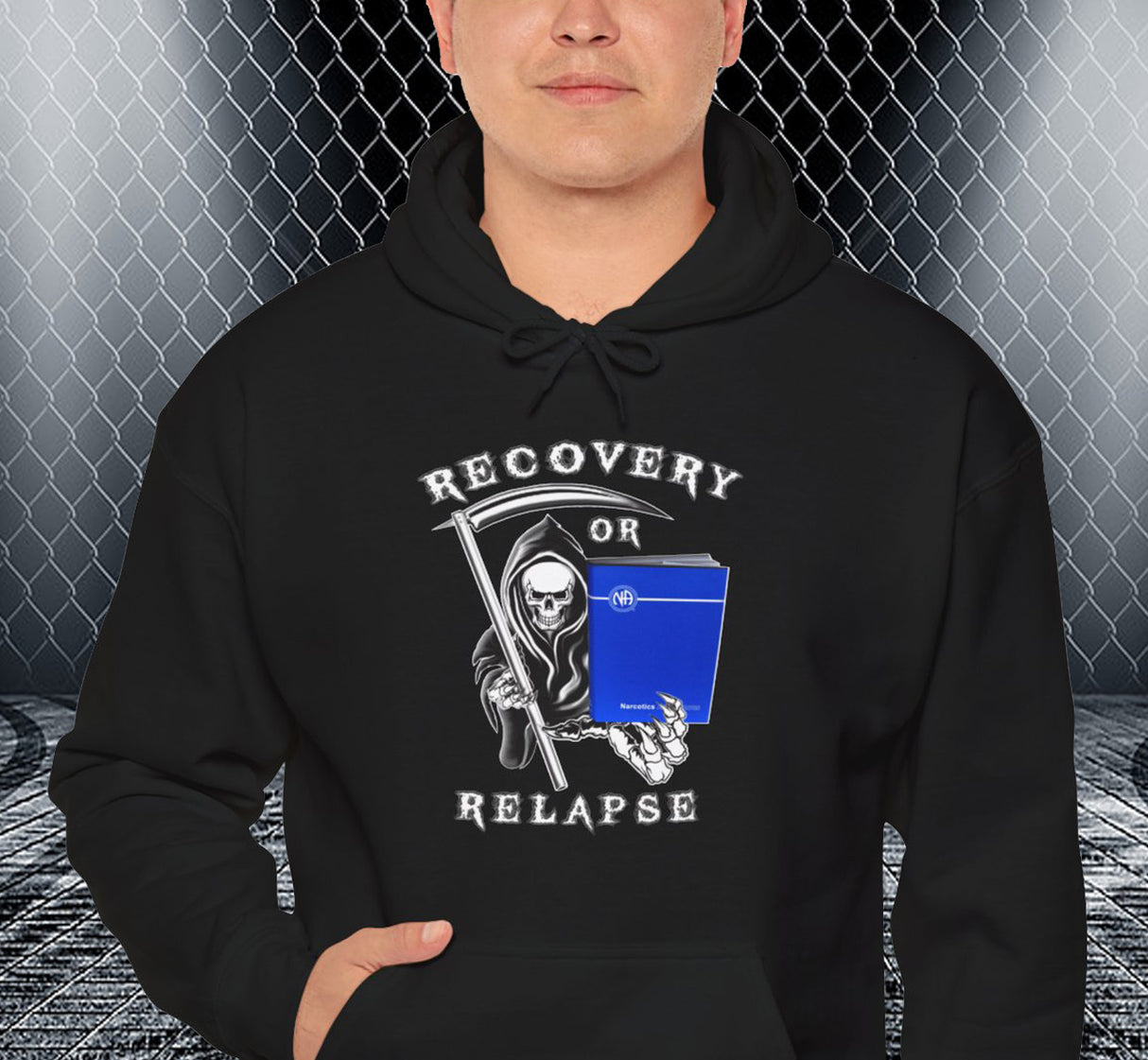 Recovery Or Relapse Reaper dtg Hoodie