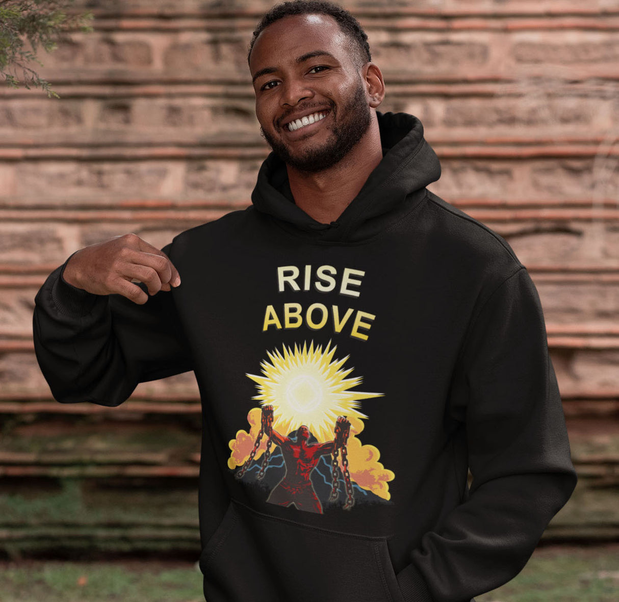 Rise Above V.2 dtg Hoodie