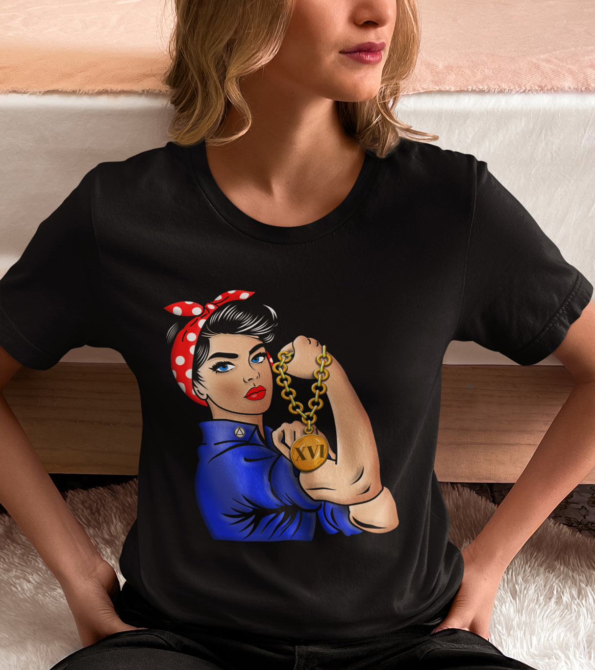 Customized Women's AA Rosie The Riveter Tee