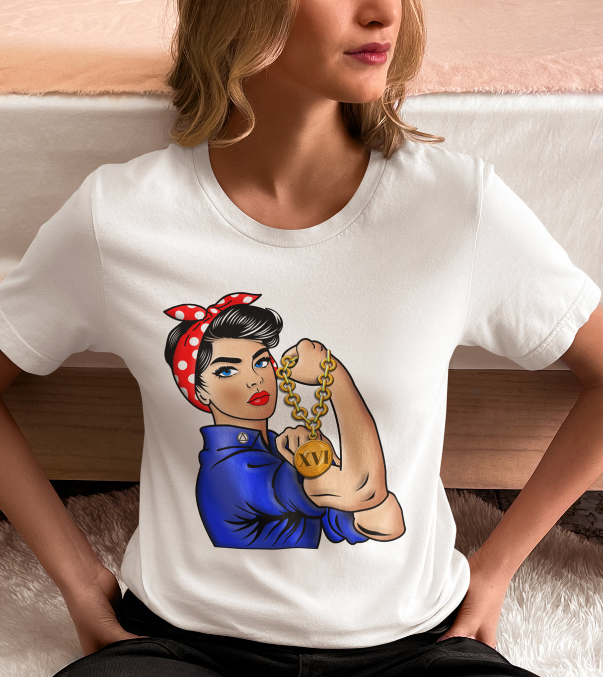 Customized Women's AA Rosie The Riveter Tee