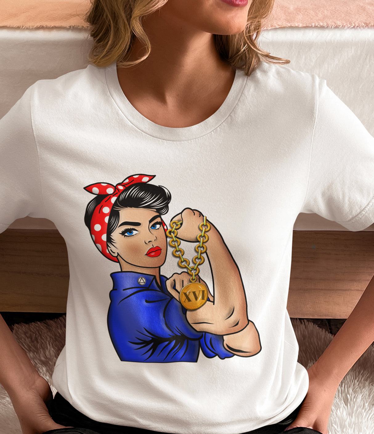 Customized Women's AA Rosie The Riveter Tee