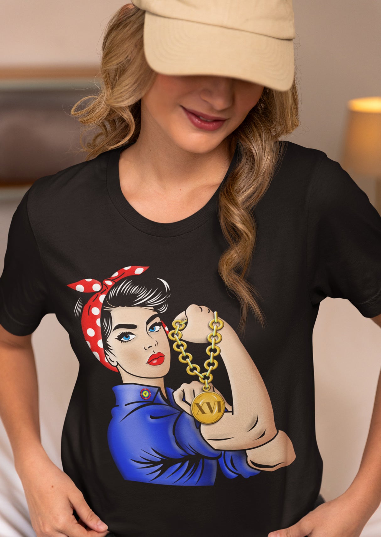 Customized Women's Rosie The Riveter Tee