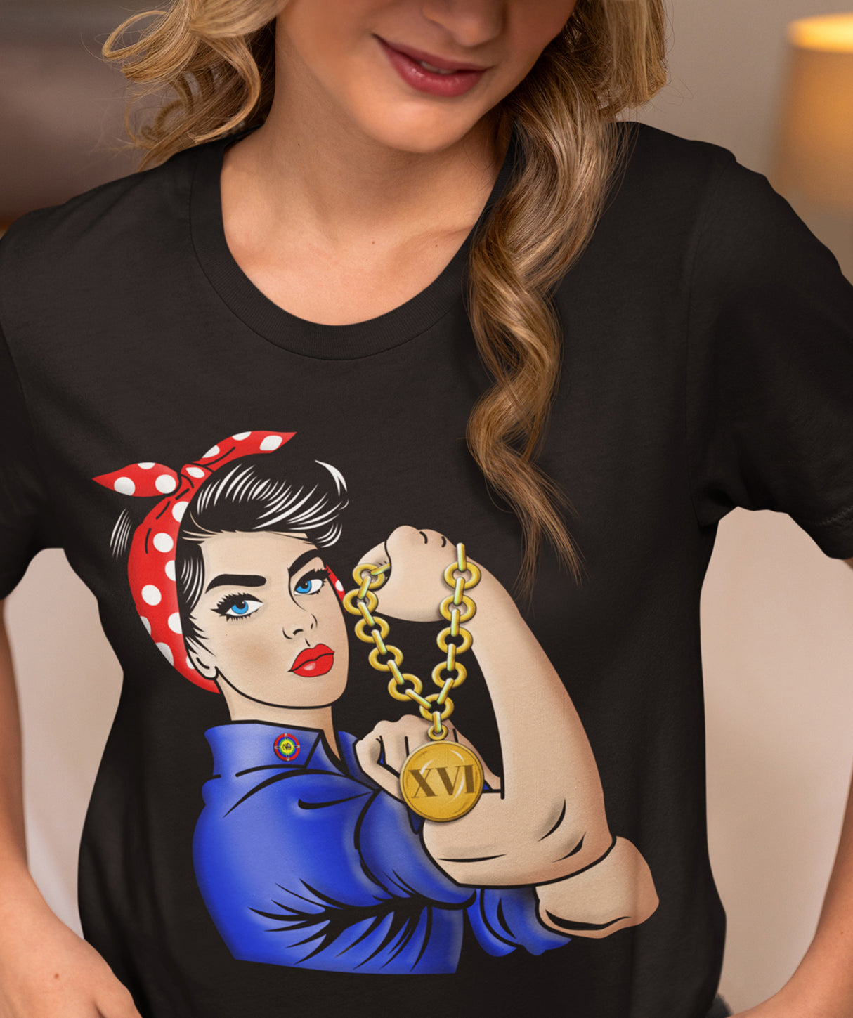 Customized Women's Rosie The Riveter Tee