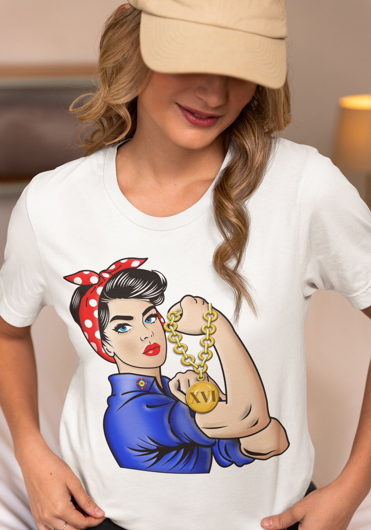 Customized Women's Rosie The Riveter Tee