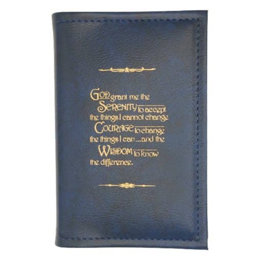 Cover-AA Small Single Book Cover for Mini Big Book or 12n12 or 24 Hours a Day-Hdbk with Serenity Prayer