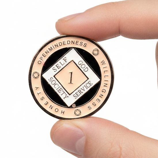 Recovery Medallion - Pink 1-50Yr