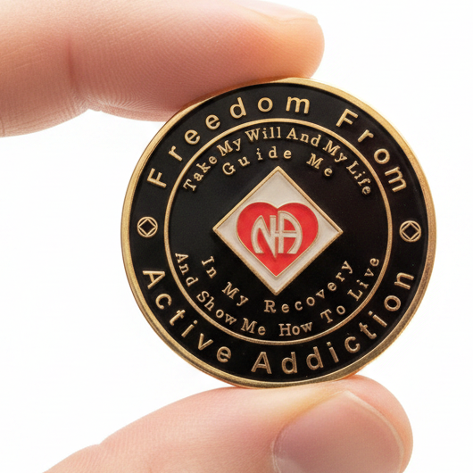 Recovery Medallion - Black 1-50Yr