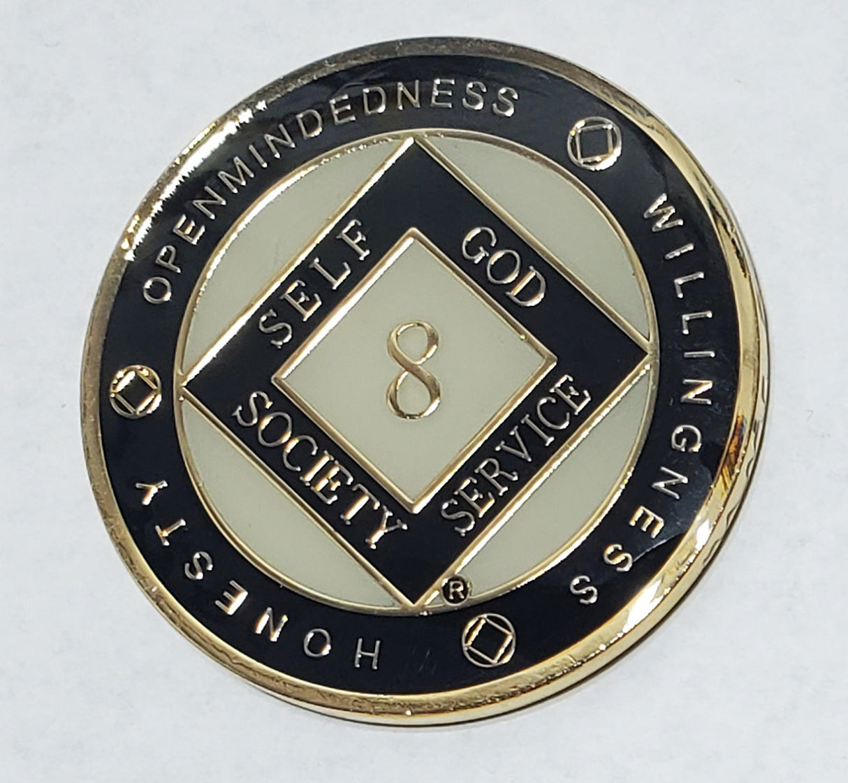 Recovery Medallion - Black 1-50Yr