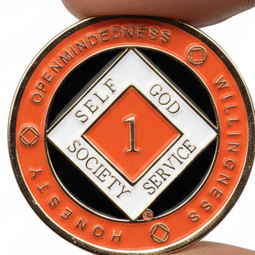 Recovery Medallion - Red 1-50Yr