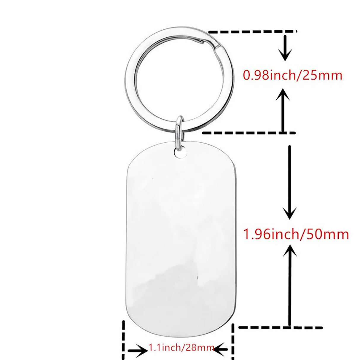 mkt- Serenity Prayer Dog Tag Key Chain