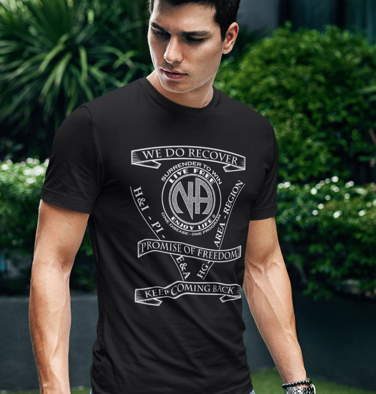 NA Service & Slogans SS dtg Tee