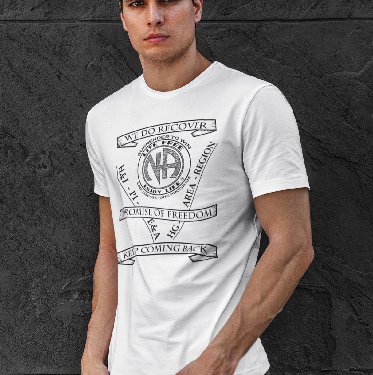 NA Service & Slogans SS dtg Tee