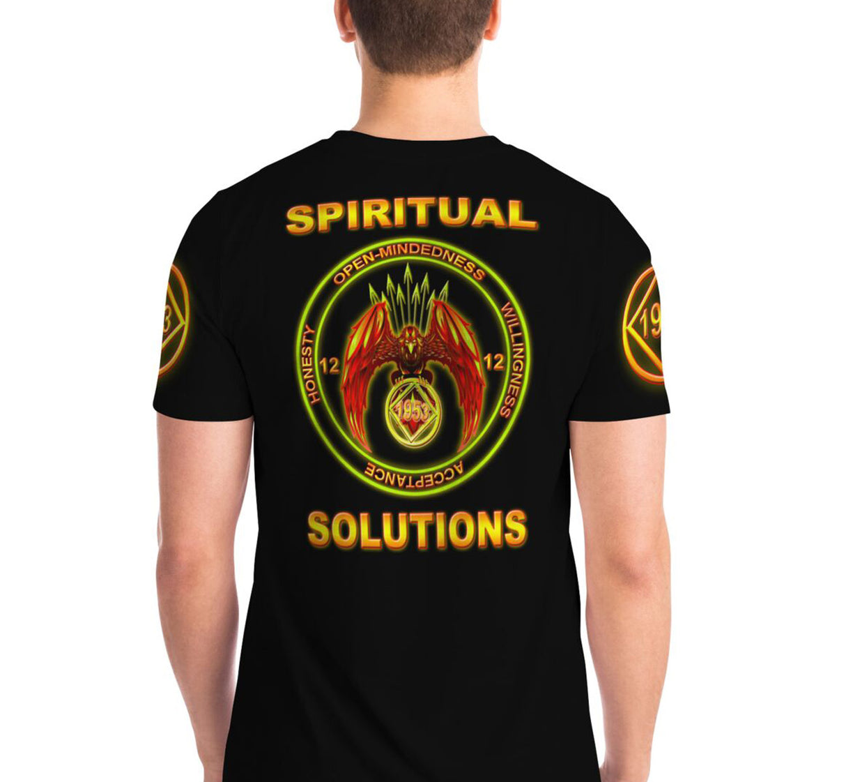 Spiritual Solutions AOP T-shirts