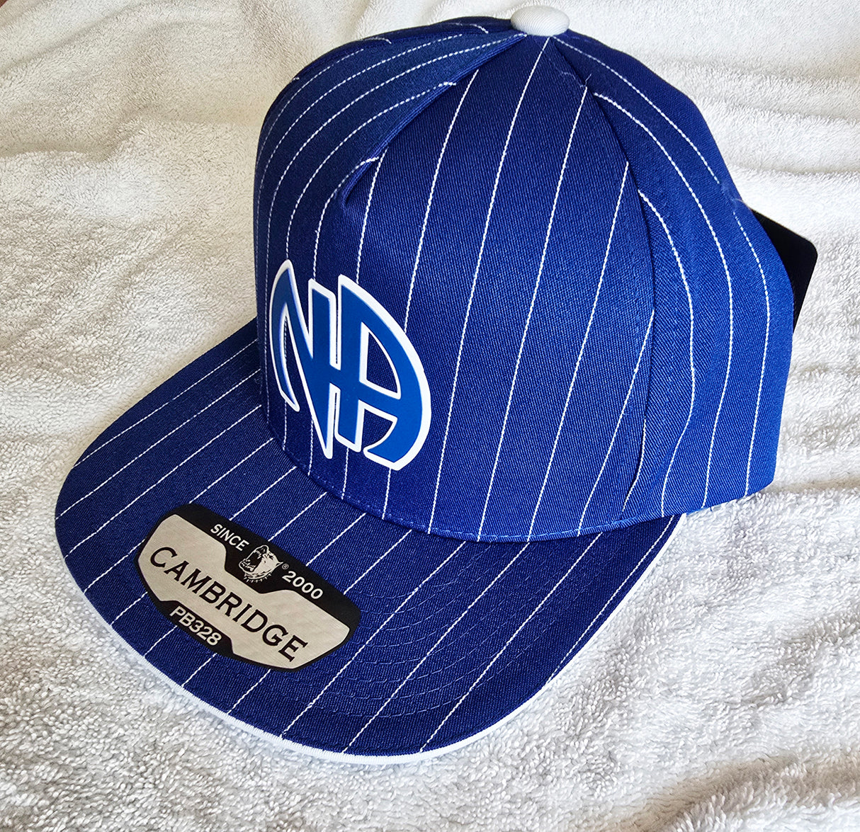 Ball Cap Blue Striped NA Symbol Snapback