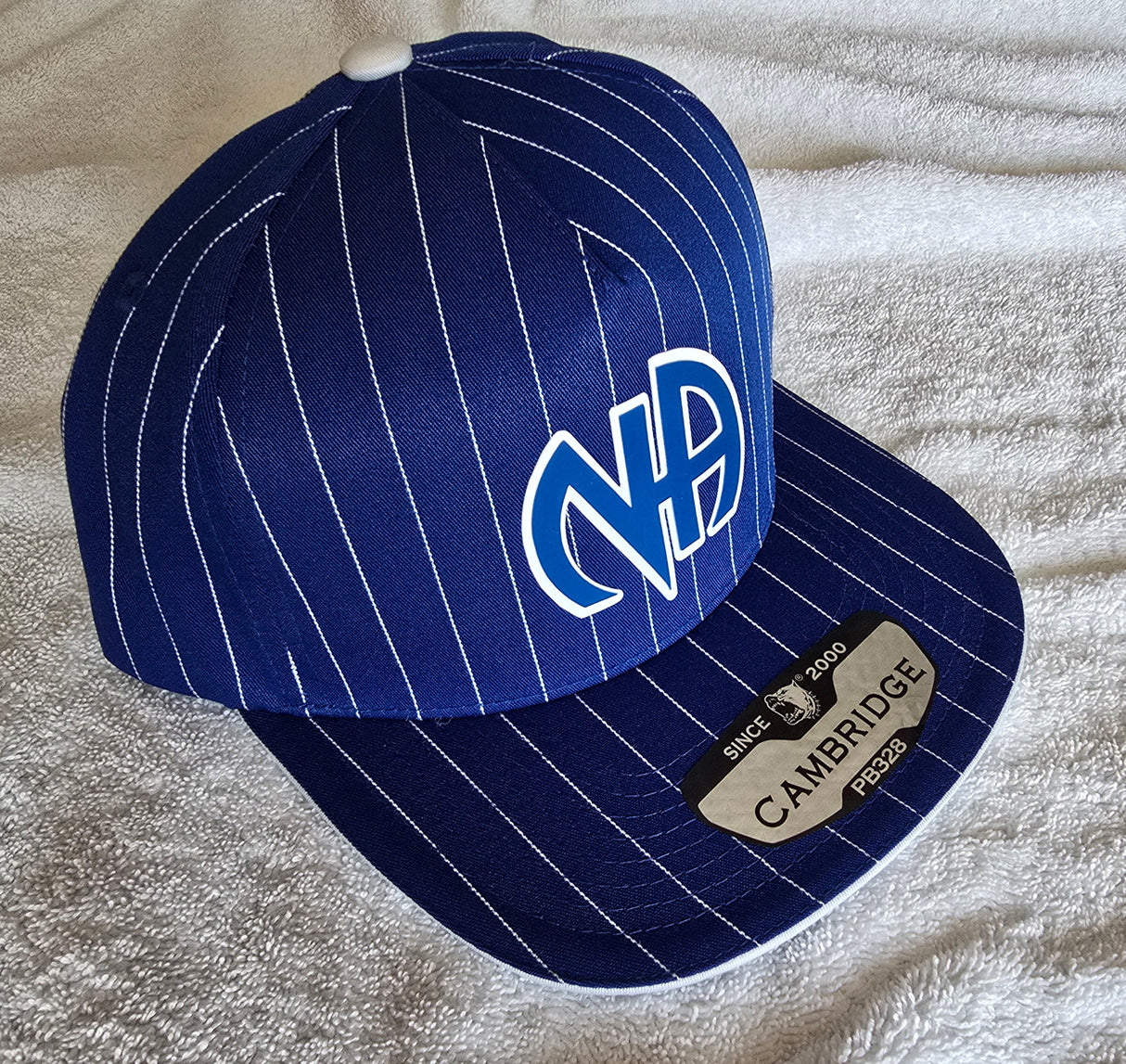 Ball Cap Blue Striped NA Symbol Snapback