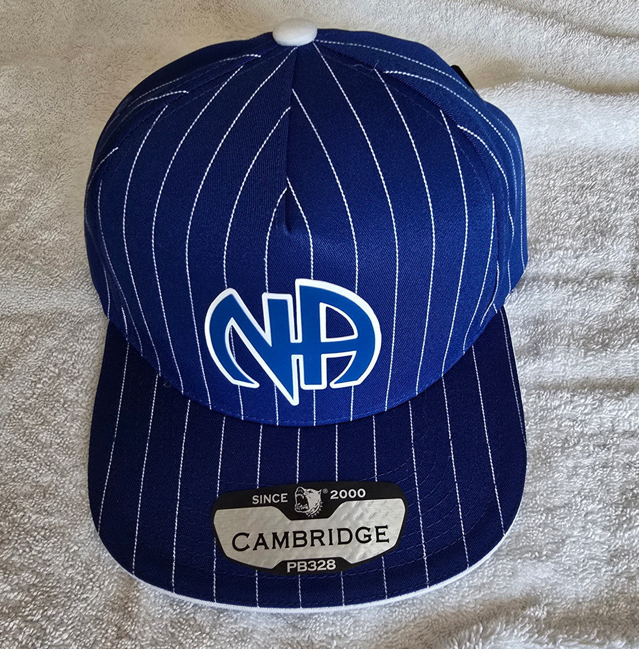NAWEARS, Narcotics Anonymous Clothing, Ball Cap Blue Striped NA