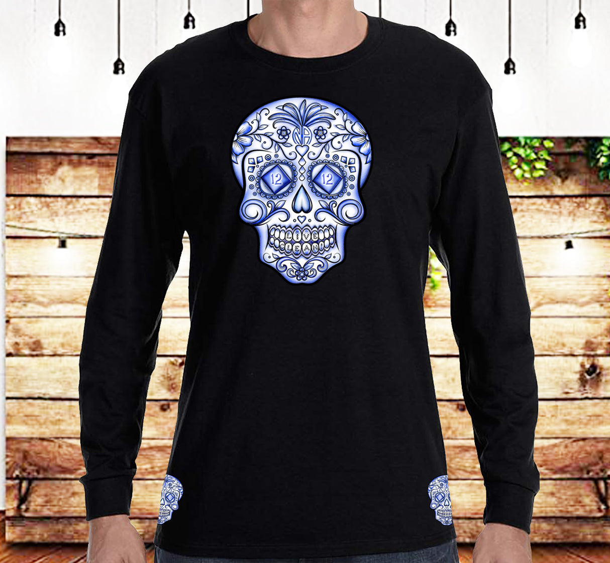 Sugar Skull Blue Life SS/LS Tee