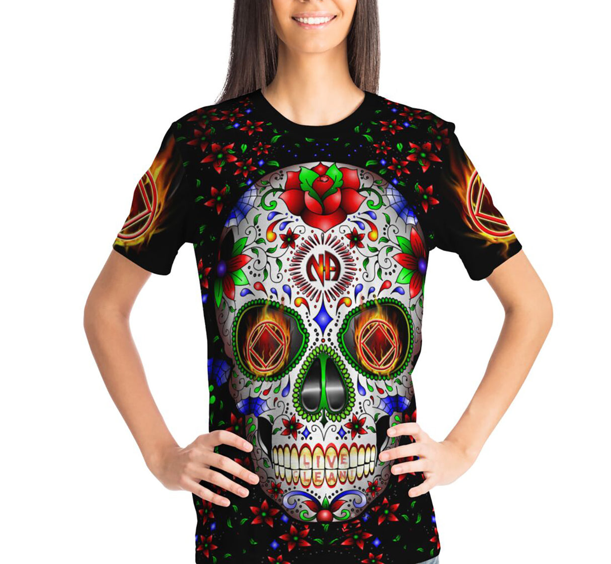 Sugar Skull 1 AOP T-shirts