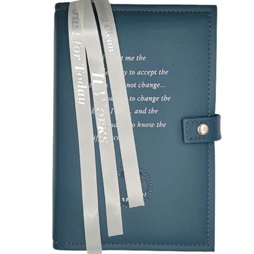 Cover-NA Triple Book Cover with Serenity Prayer and Coin Holder