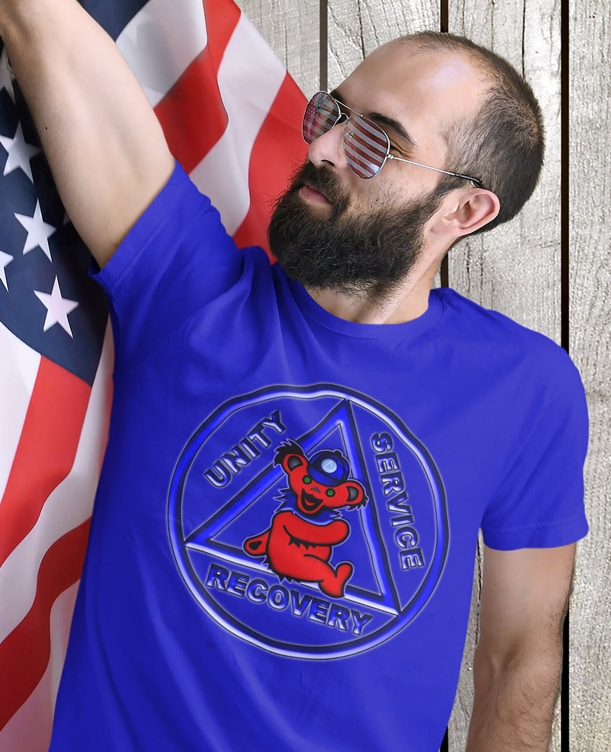 Teddy On AA Symbol AA dtg Tee