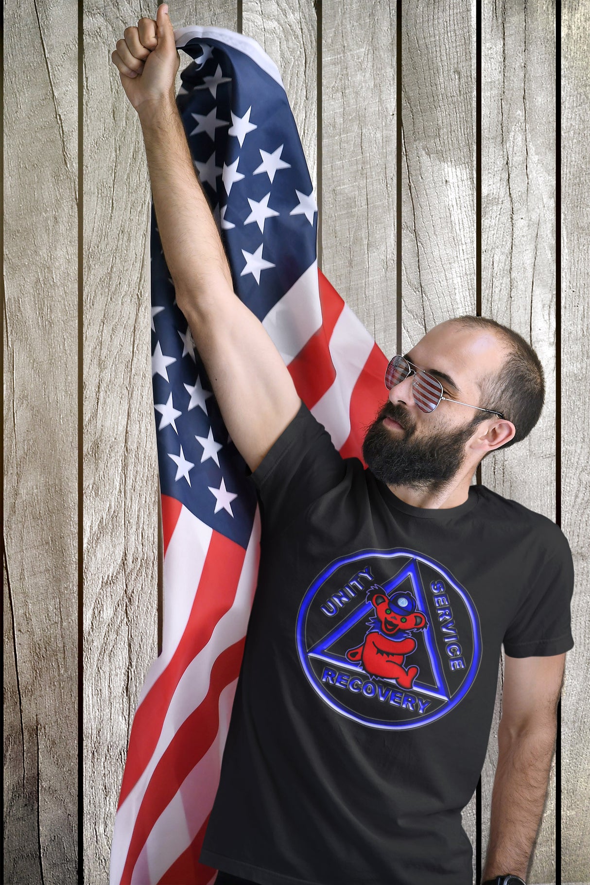 Teddy On AA Symbol AA dtg Tee