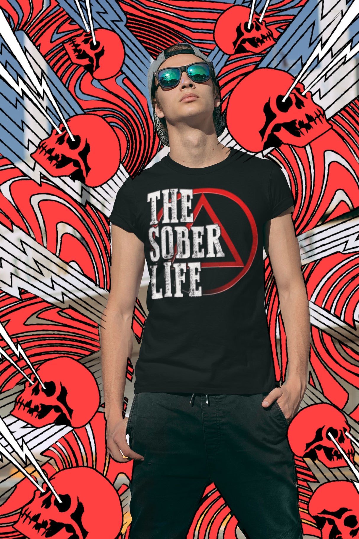 AA- The Sober Life AA dtg Tee